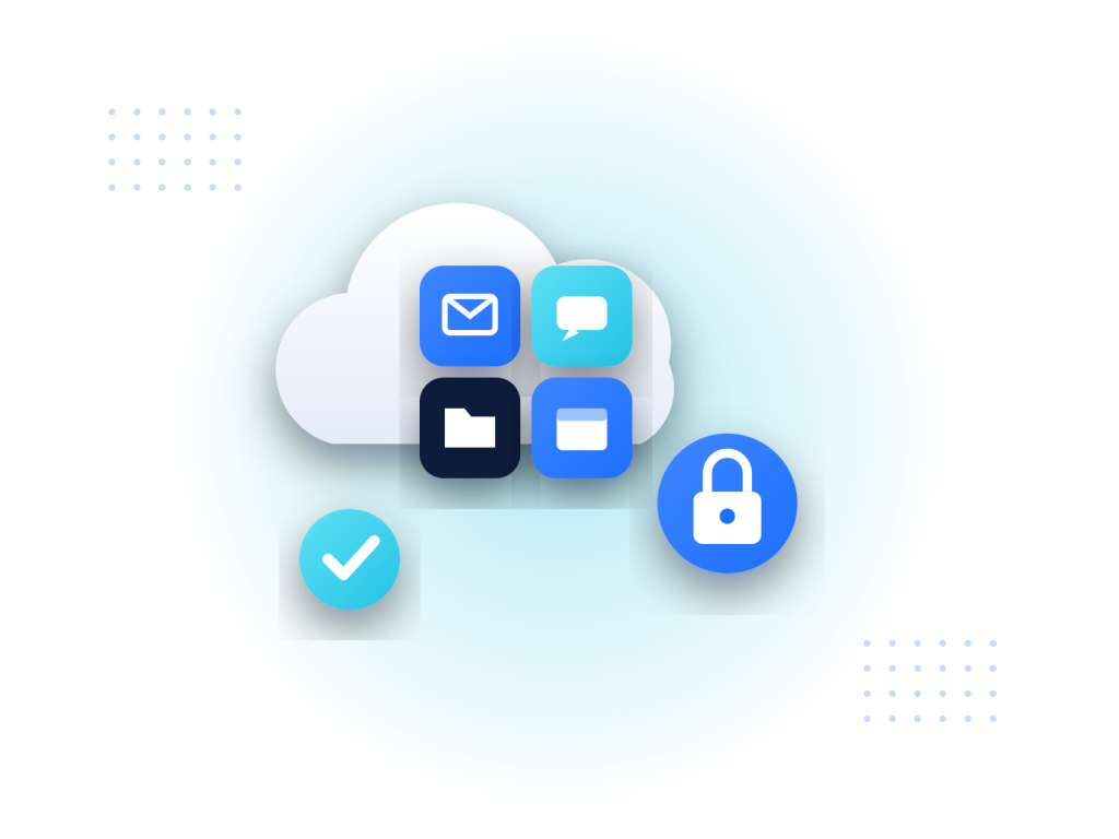 Illustration Microsoft 365 et collaboration cloud