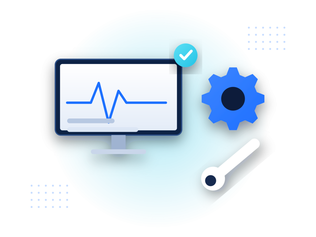 Illustration maintenance informatique