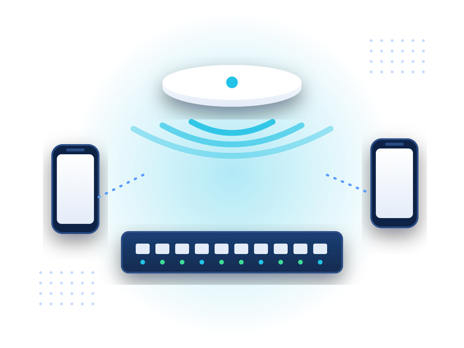 Illustration réseau Wi-Fi UniFi